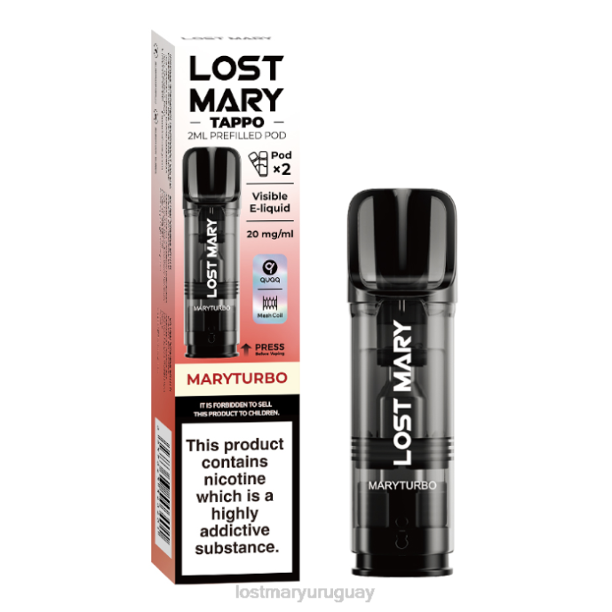 vainas precargadas de miss mary tappo - 20 mg - paquete de 2 maryturbo PJ8P185 -LOST MARY Vape Price
