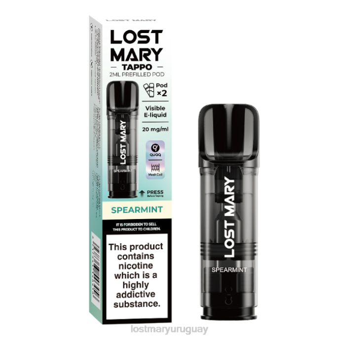 vainas precargadas de miss mary tappo - 20 mg - paquete de 2 menta verde PJ8P176 -LOST MARY Vape Flavors